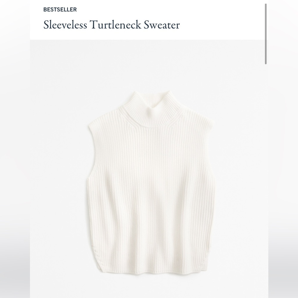 ABERCROMBIE Sleeveless Turtleneck Sweater